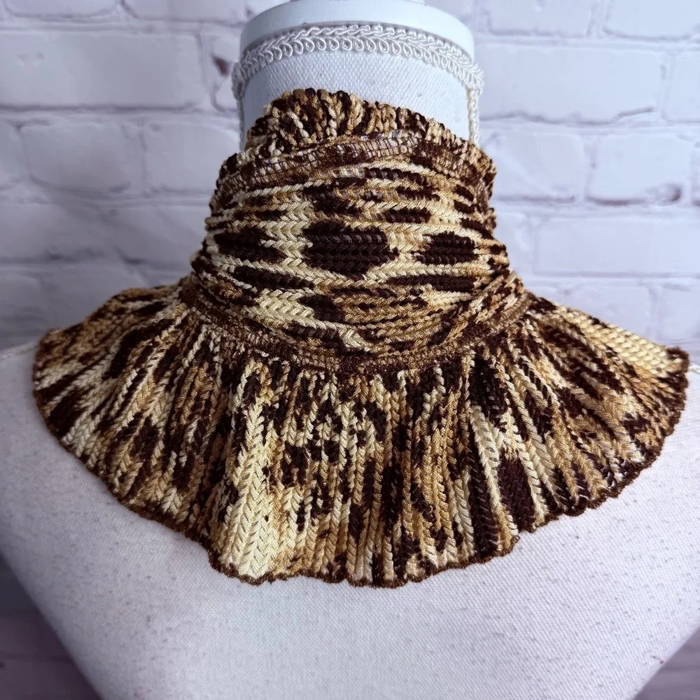 CHICO’S Animal Print Ruffle Scarf